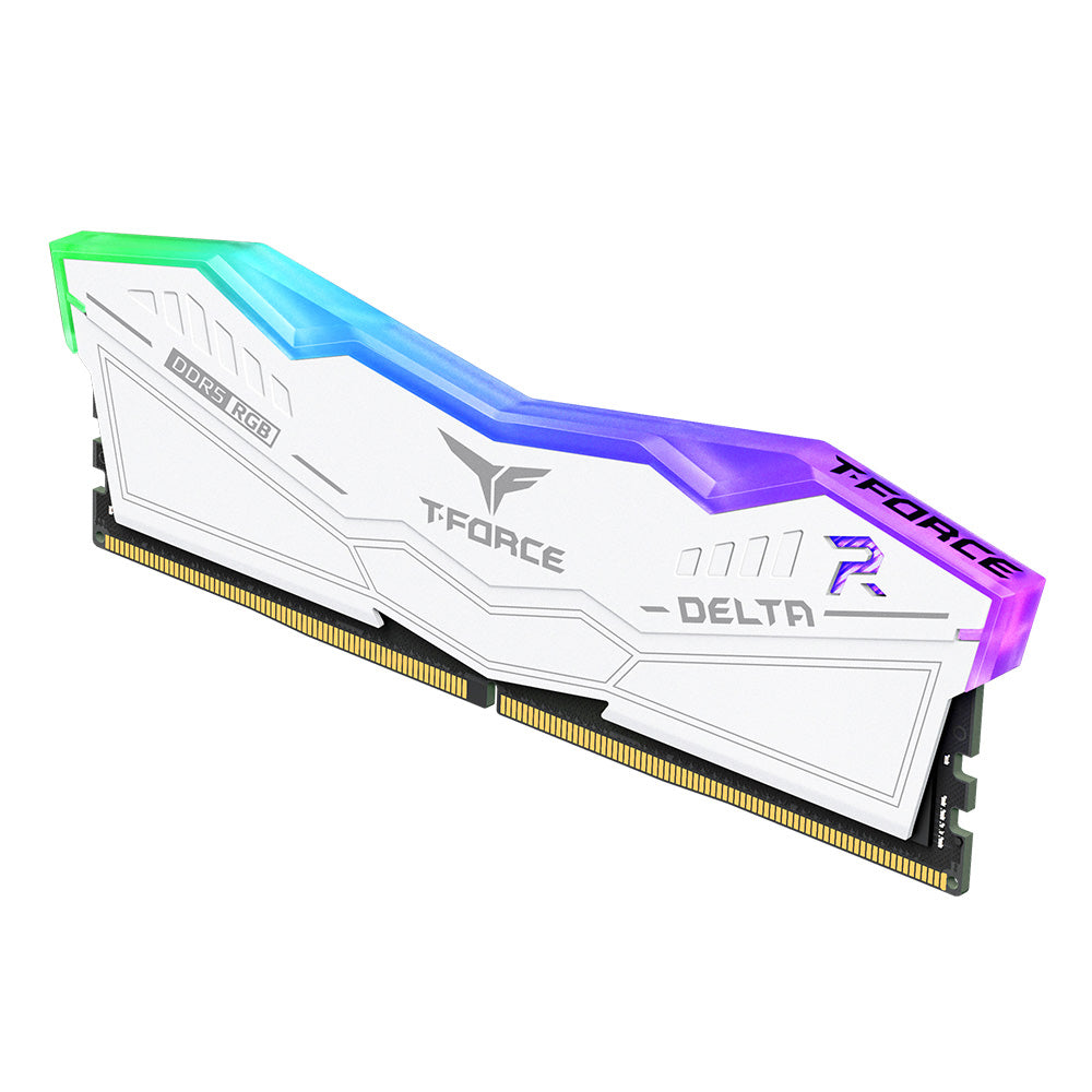 TEAM GROUP T-FORCE DELTA RGB 32GB DDR5 6400MHZ KIT WHITE TEAM GROUP T-FORCE DELTA RGB 32GB DDR5 6400MHZ KIT WHITE